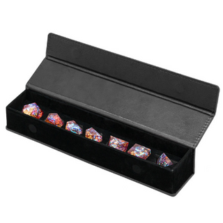 Magnetic Dice Vault - Black Leatherette