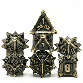 Warrior's Flail: Bronze - Metal RPG Dice Set
