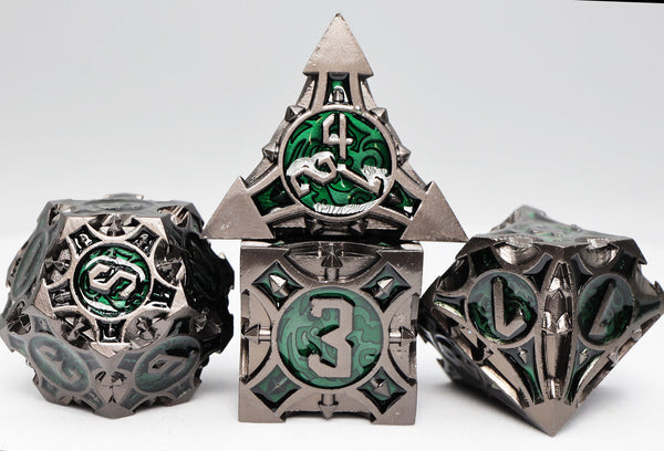 Quiver of Arrows: Swamp Arrow - Metal RPG Dice Set