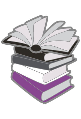 Pride Books Pin: Asexual