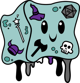 Gelly Cube Pride Pin: Asexual