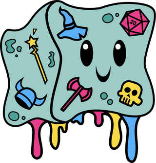 Gelly Cube Pride Pin: Pansexual