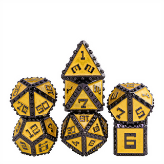 Brigandine Armor: Bannerless - Metal RPG Dice Set