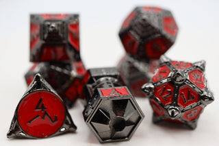 Dice 51: Blood Moon - Metal RPG Dice Set