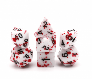 Blood Splatter RPG Dice Set