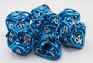 Hollow Hearts: Blue - Metal RPG Dice Set