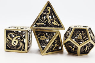 Dragon Essence: Bronze - Hollow Metal RPG Dice Set