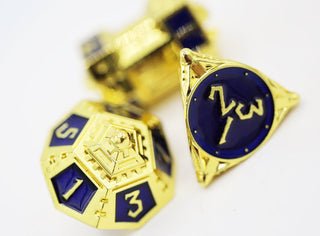 Dice 51 Cobalt Cosmos RPG Metal Dice Set