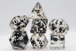 Butterfly Kiss - Black RPG Dice Set