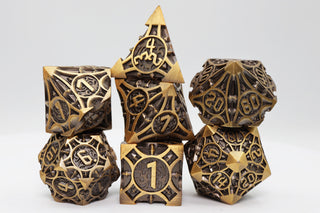 Quiver of Arrows: Golden Arrow - Metal RPG Dice Set