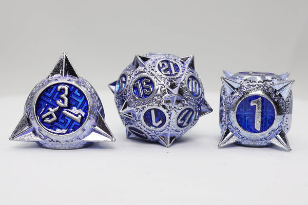 Meteor Storm: Peculiar Purple - Metal RPG Dice Set