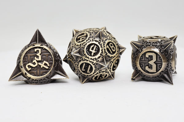 Meteor Storm: Bronze Asteroid - Metal RPG Dice Set