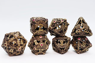 Trees of Virtue: Tree of Compassion - Hollow Metal RPG Dice Set