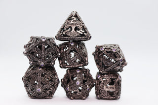 Trees of Virtue: Tree of Wisdom - Hollow Metal RPG Dice Set