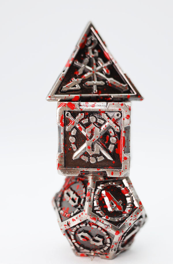 Crossed Swords: Vampiric Sword - Metal RPG Dice Set