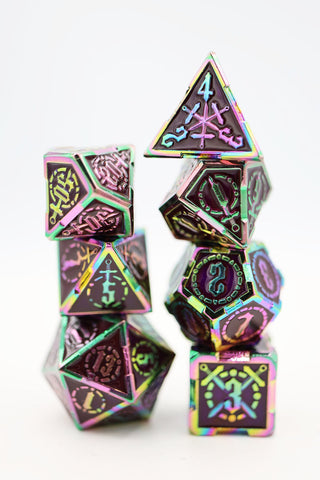 Crossed Swords: Imperial Gem Sword - Metal RPG Dice Set