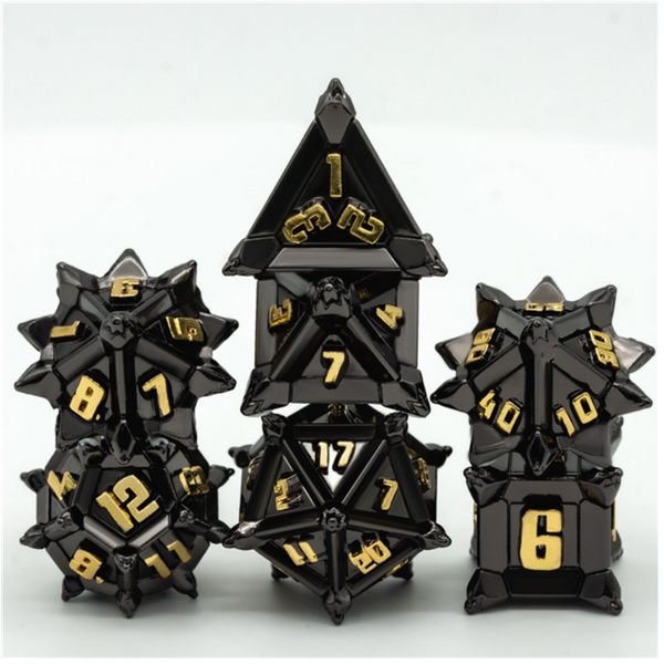 Medieval Flail RPG Metal Dice Set