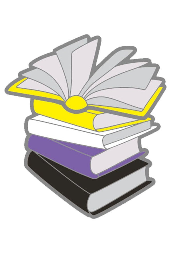 Pride Books Pin: Nonbinary