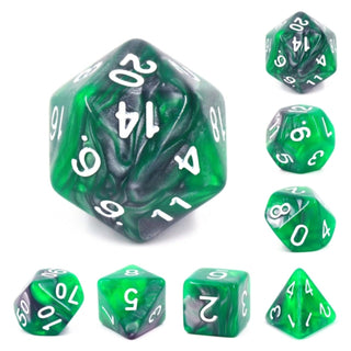 Emerald Ore RPG Dice Set