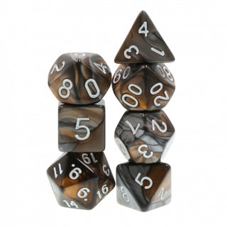 Bronze Coins RPG Dice Set