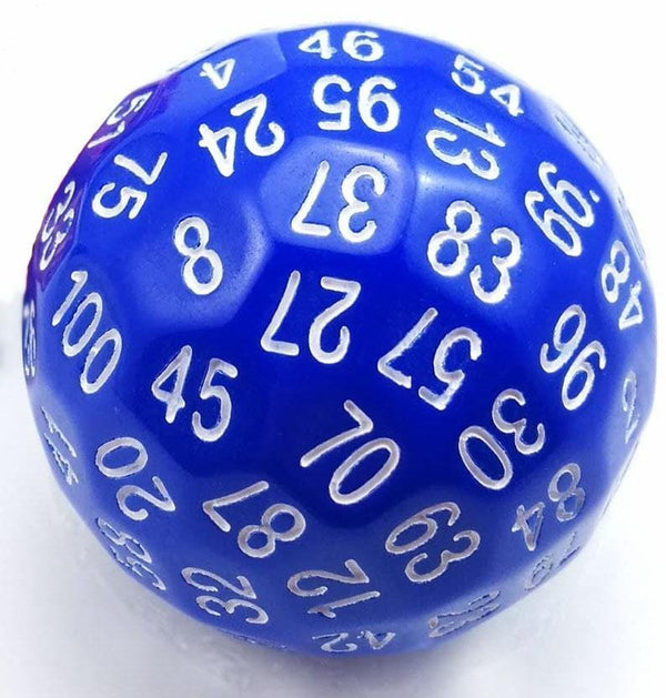 100 Sided Die -  Blue D100