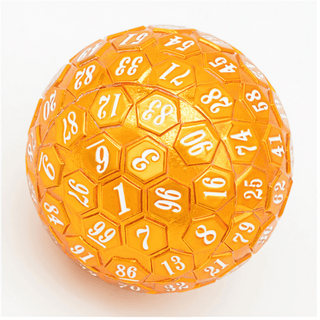 45mm Metal D100 - Orange with White Font