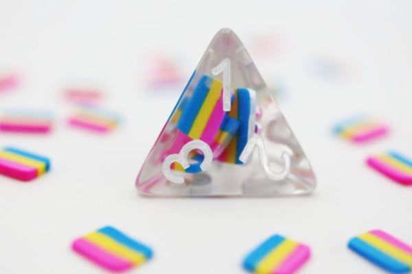 Pansexual Flag RPG Dice Set