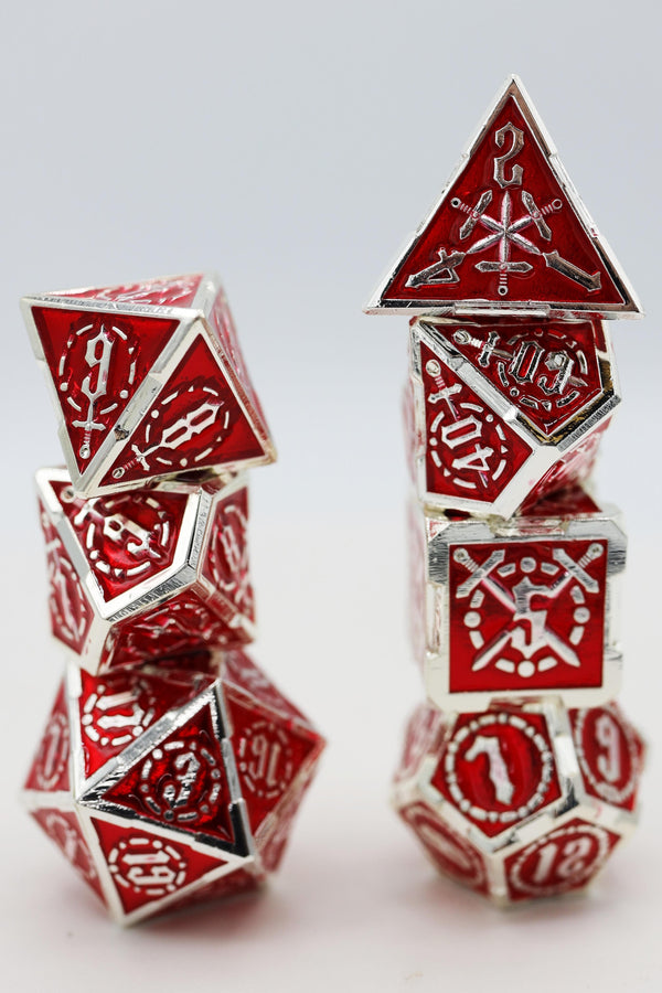 Sword  of Hearts RPG Metal Dice Set