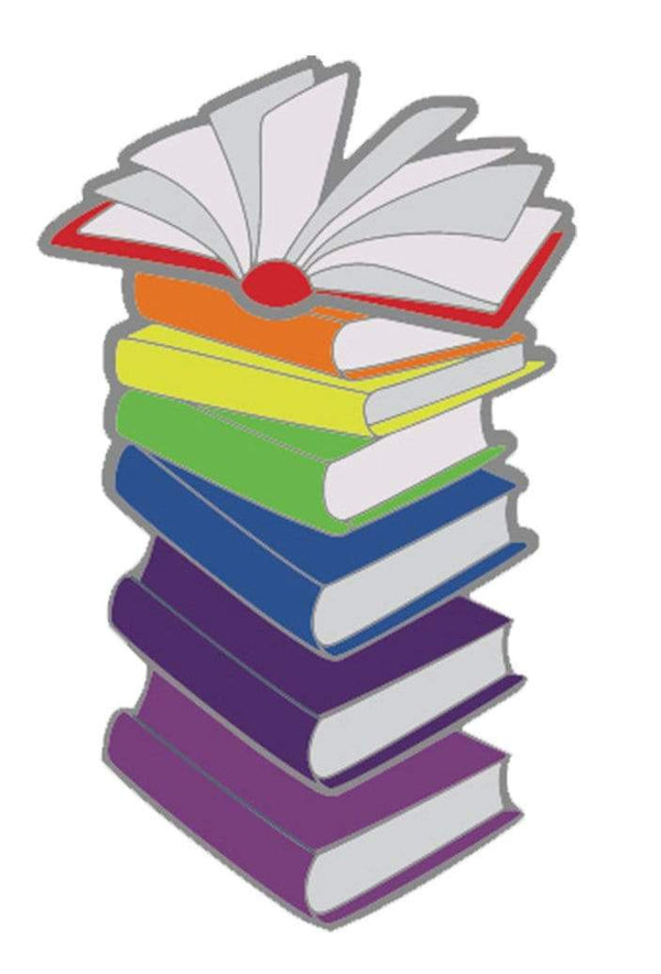 Enamel Rainbow Books Pride Pin